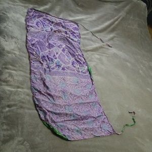 Reversible wrap skirt